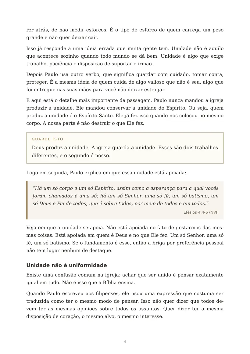 Estudo de Honra, Lealdade e Unidade, página 4 de 13