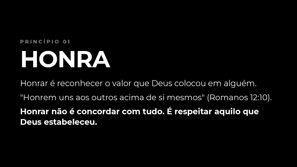 Slides de Honra, Lealdade e Unidade, página 9 de 25