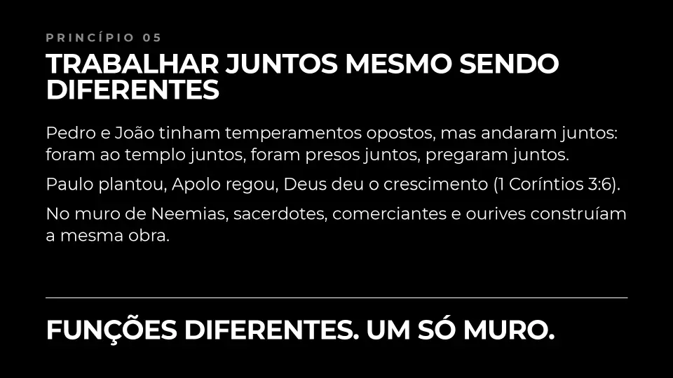 Slides de Honra, Lealdade e Unidade, página 18 de 25