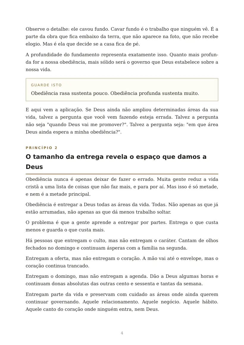 Estudo de O Governo de Deus Cresce na Medida da Nossa Obediência, página 4 de 6