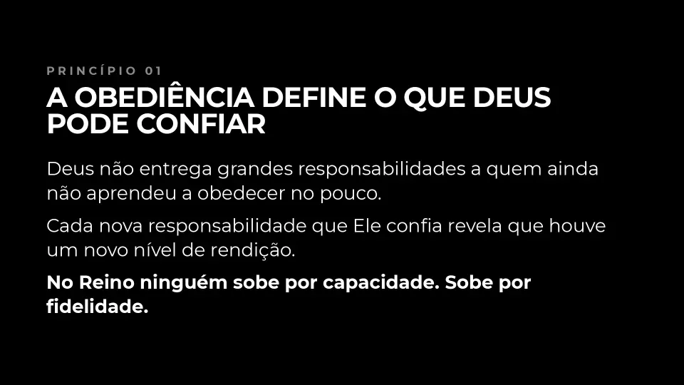 Slides de O Governo de Deus Cresce na Medida da Nossa Obediência, página 4 de 7