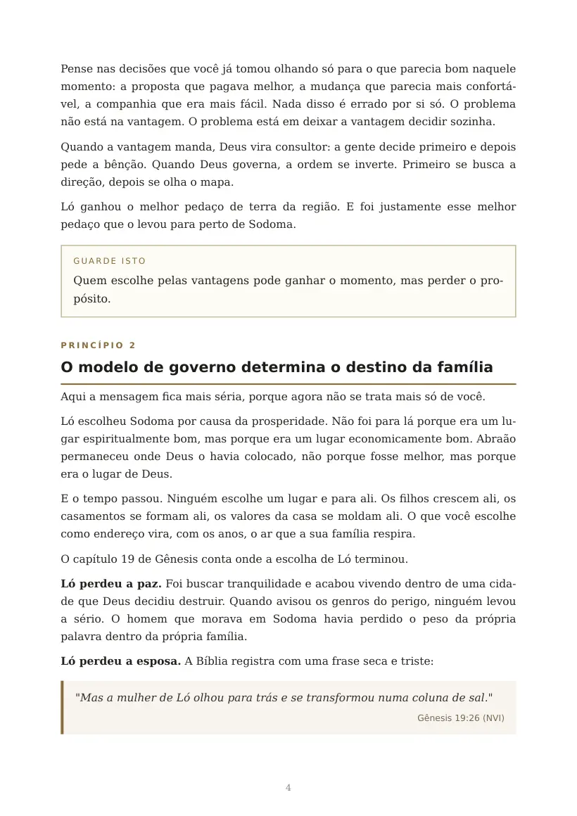 Estudo de Duas Escolhas, Dois Governos, página 4 de 7