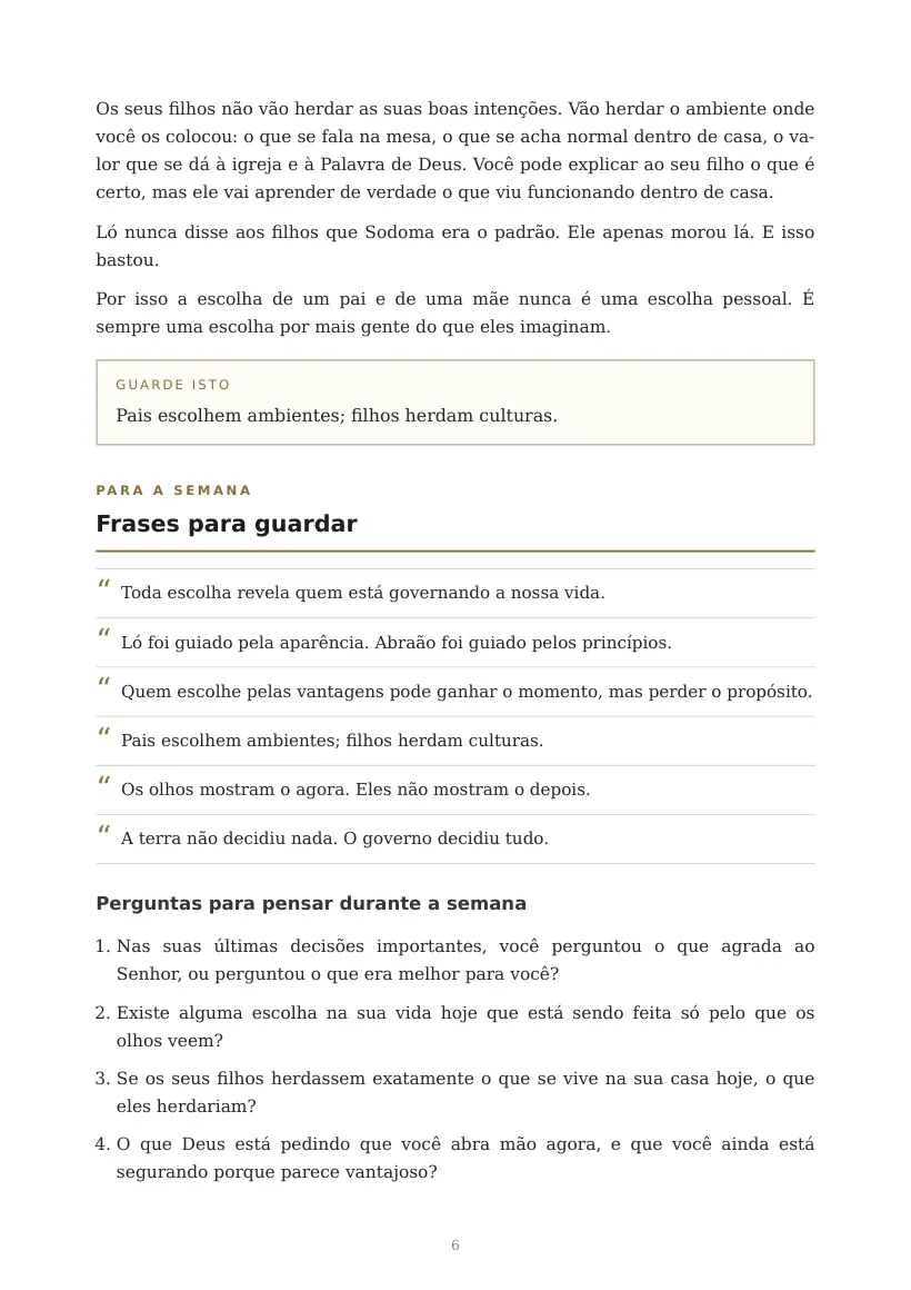 Estudo de Duas Escolhas, Dois Governos, página 6 de 7