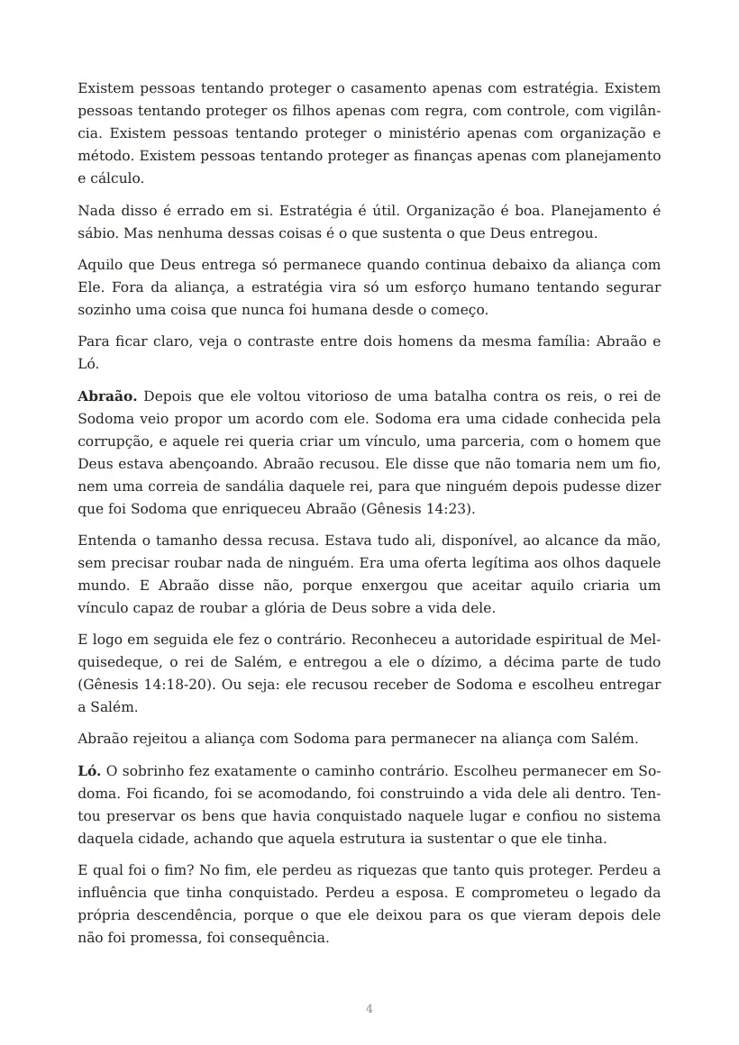 Estudo de A Aliança Protege a Bênção, página 4 de 9
