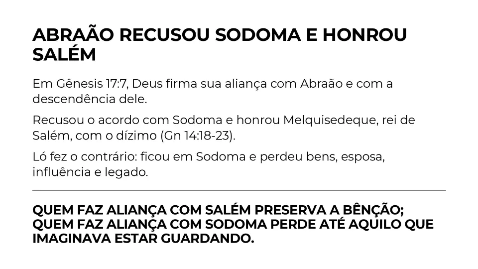 Slides de A Aliança Protege a Bênção, página 4 de 7