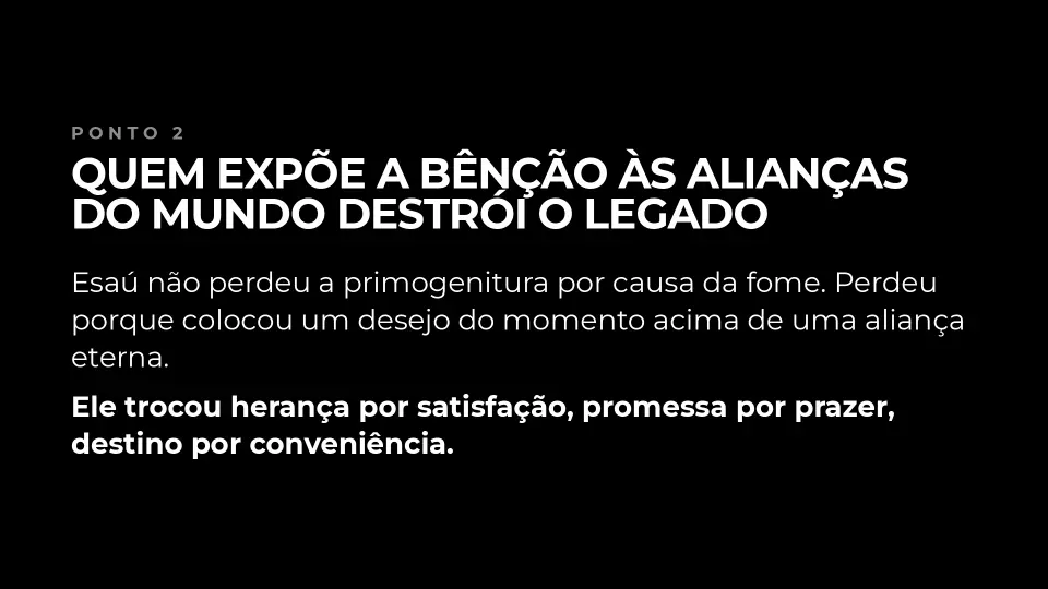 Slides de A Aliança Protege a Bênção, página 5 de 7