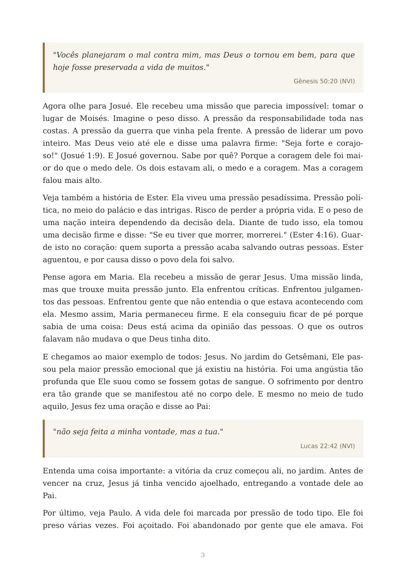Estudo de Governar Sob Pressão, página 3 de 6