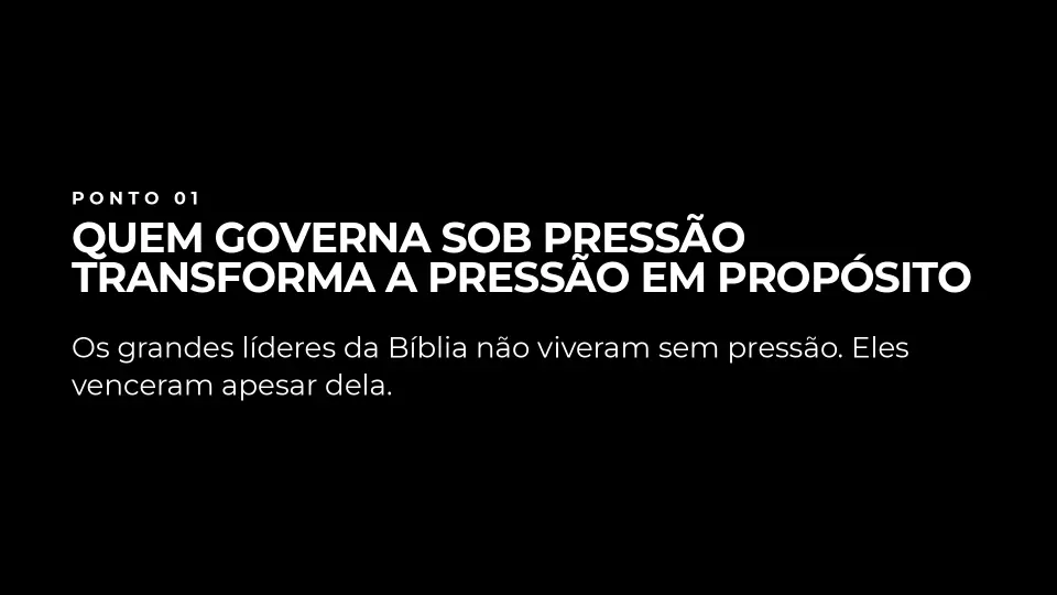 Slides de Governar Sob Pressão, página 3 de 8
