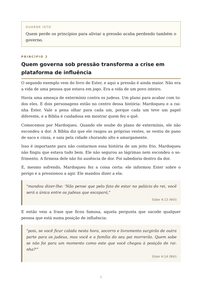 Estudo de Como Governar Sob Pressão Sem Perder o Governo, página 5 de 9