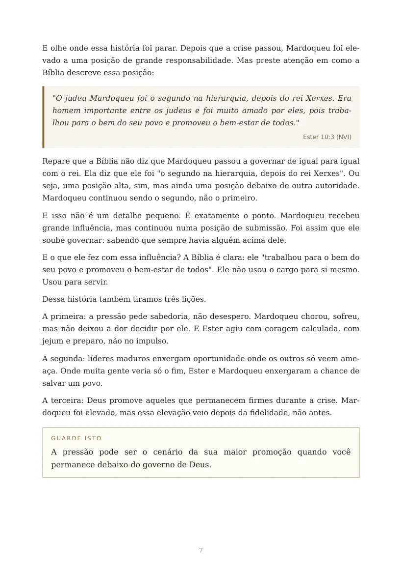 Estudo de Como Governar Sob Pressão Sem Perder o Governo, página 7 de 9