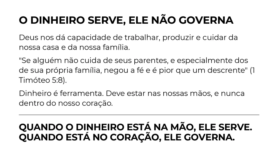 Slides de O Governo do Dinheiro e o Reino de Deus — Parte 2, página 4 de 9