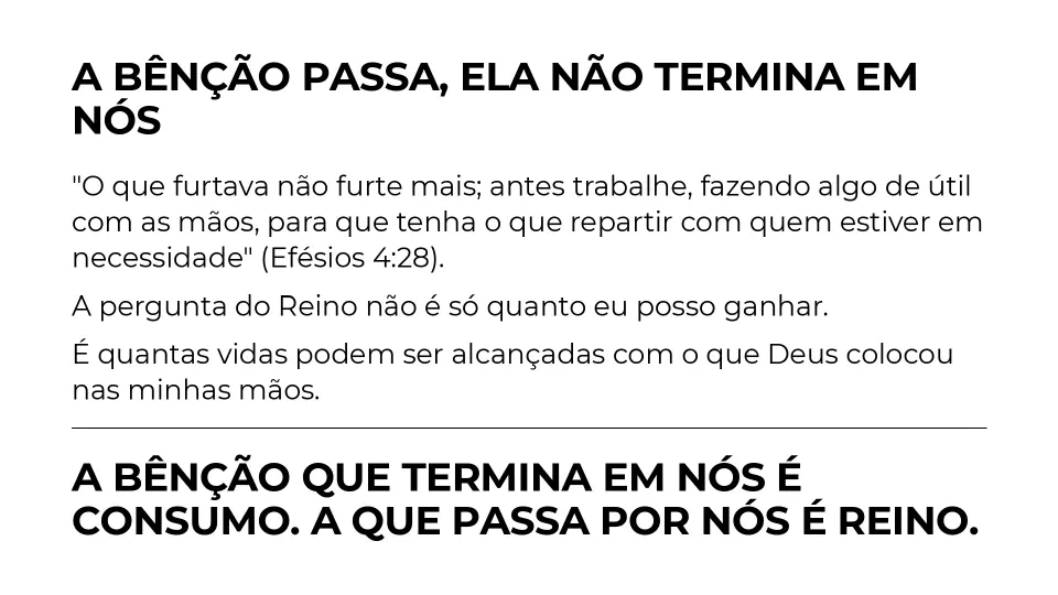 Slides de O Governo do Dinheiro e o Reino de Deus — Parte 2, página 5 de 9
