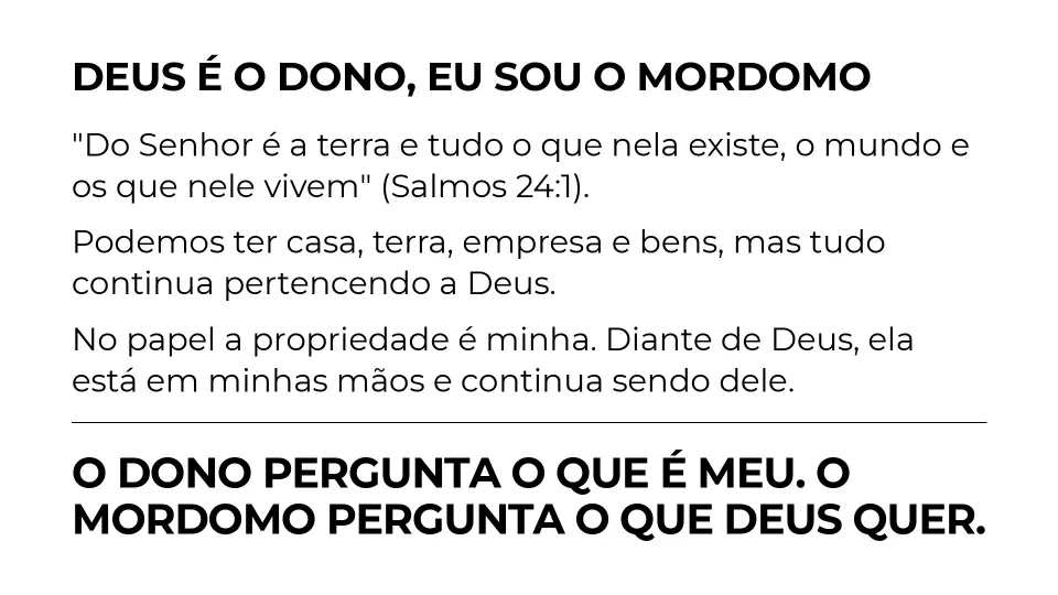 Slides de O Governo do Dinheiro e o Reino de Deus — Parte 2, página 7 de 9