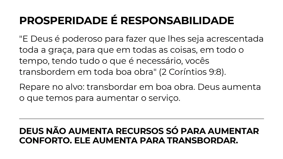 Slides de O Governo do Dinheiro e o Reino de Deus — Parte 2, página 8 de 9