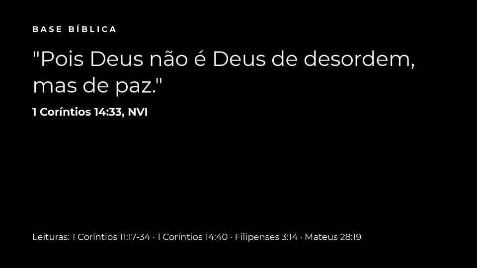 Slides de Uma Igreja Organizada, Santa e Alinhada com sua Missão, página 2 de 8