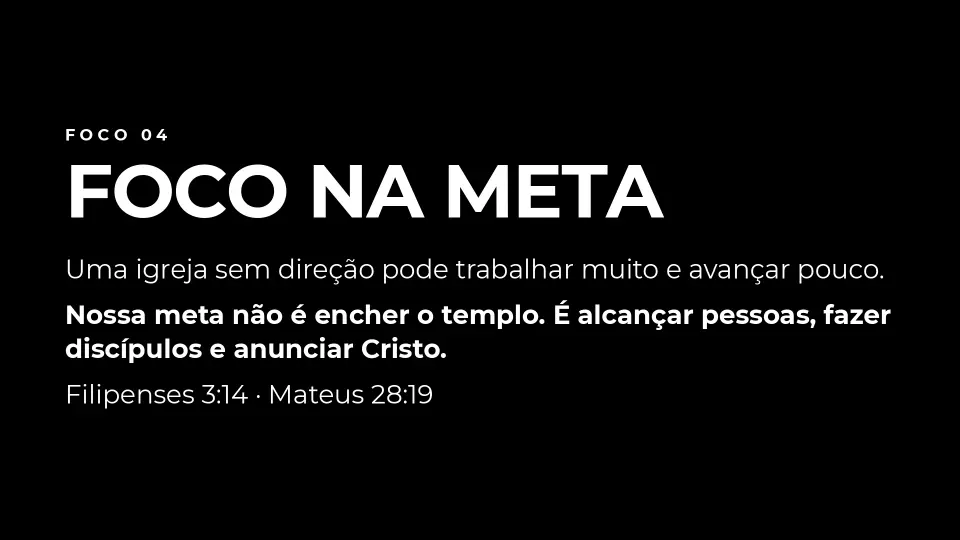 Slides de Uma Igreja Organizada, Santa e Alinhada com sua Missão, página 7 de 8