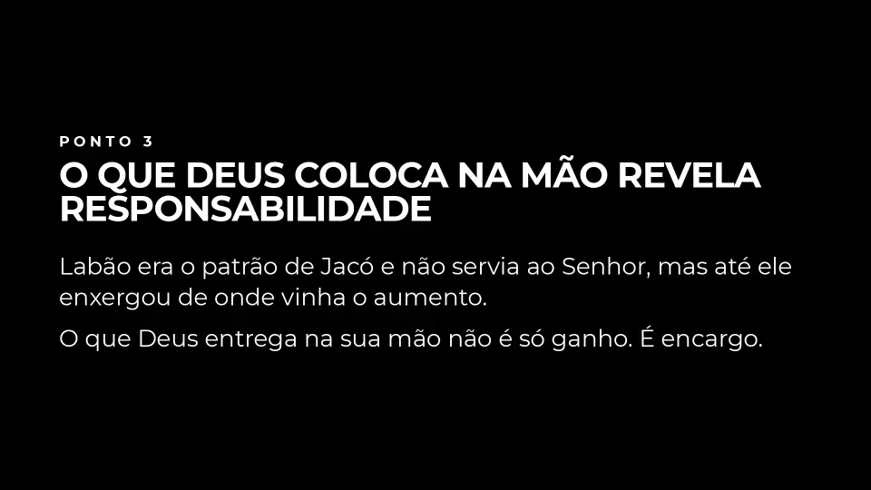 Slides de O Governo do Dinheiro e a Propriedade a Partir da Bênção de Deus, página 7 de 9